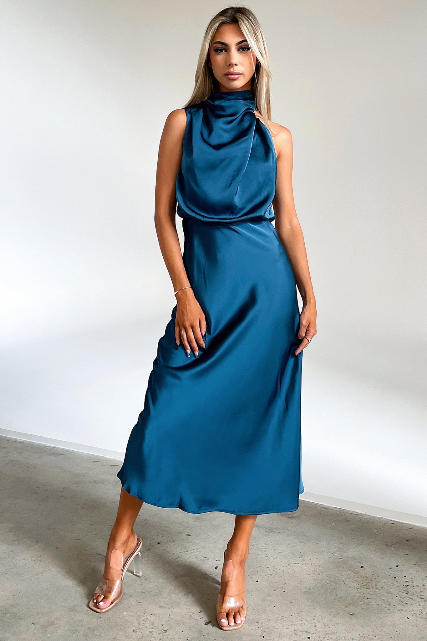 Santorini Maxi Dress - Szmaragdowa