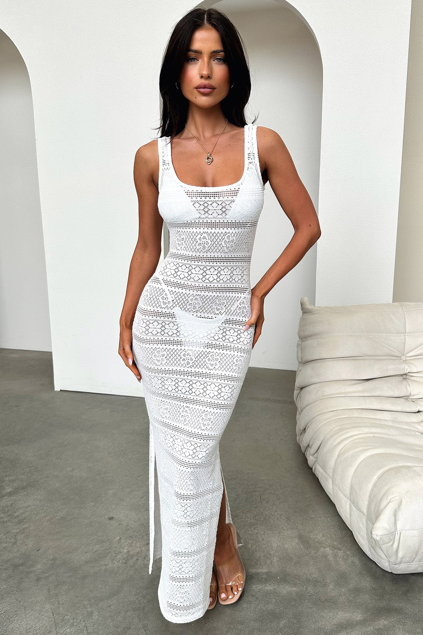 Sterling Maxi Dress - Biała