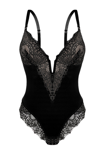 Body con Escote en V Profundo
