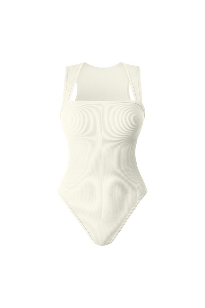 Body con Espalda de Nadadora y Tirantes Anchos