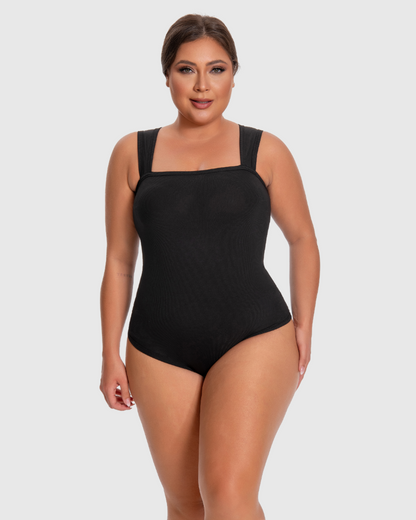 Body con Espalda de Nadadora y Tirantes Anchos