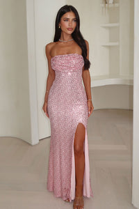 Annita Maxi Dress - Różowa