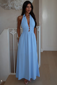 Arien Maxi Dress - Niebieska