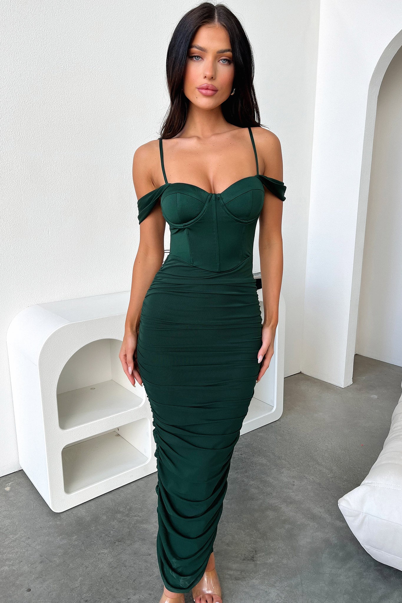 Audrey Maxi Dress - Szmaragdowa