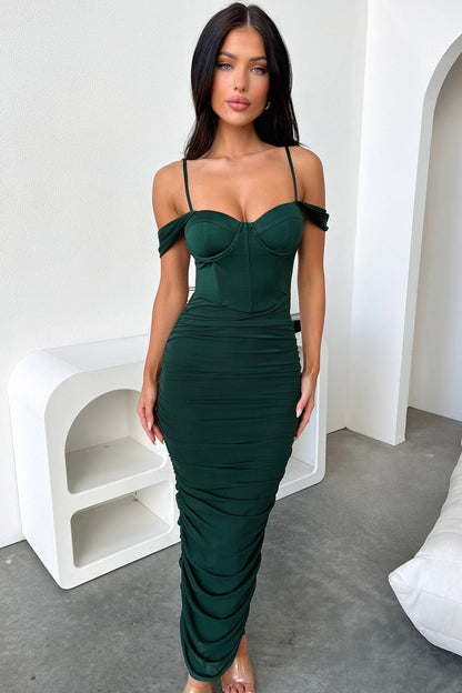 Audrey Maxi Dress - Szmaragdowa