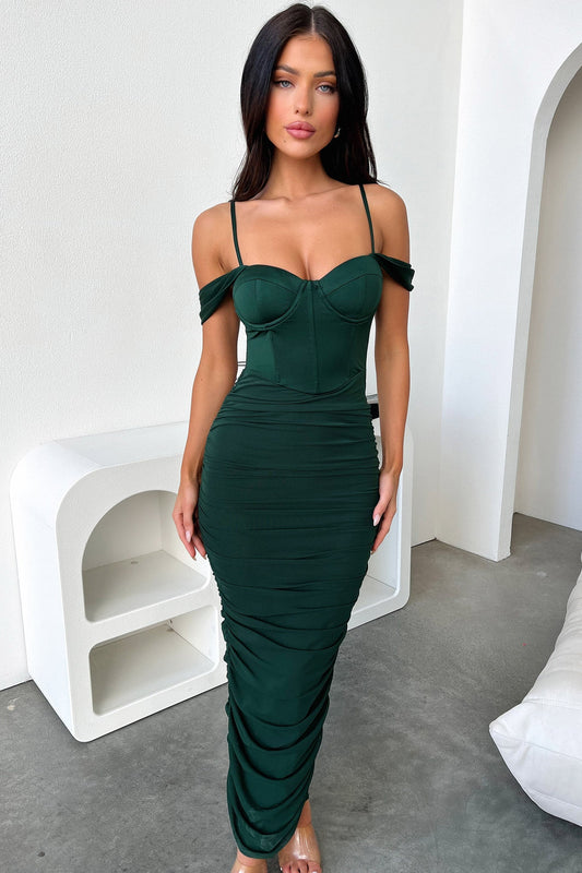 Audrey Maxi Dress - Szmaragdowa