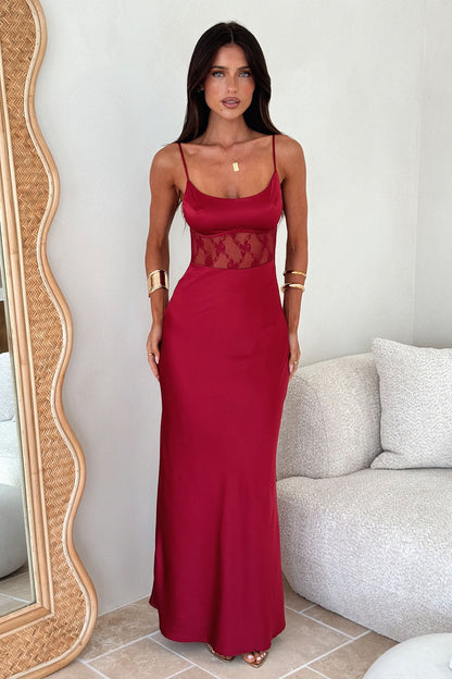 Azaria Maxi Dress - Czerwona
