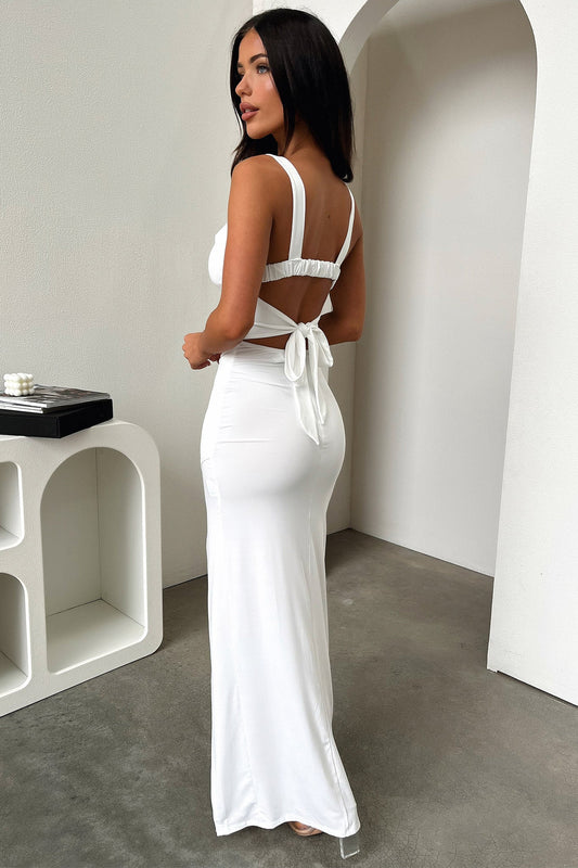 Calvary Maxi Dress - Biała