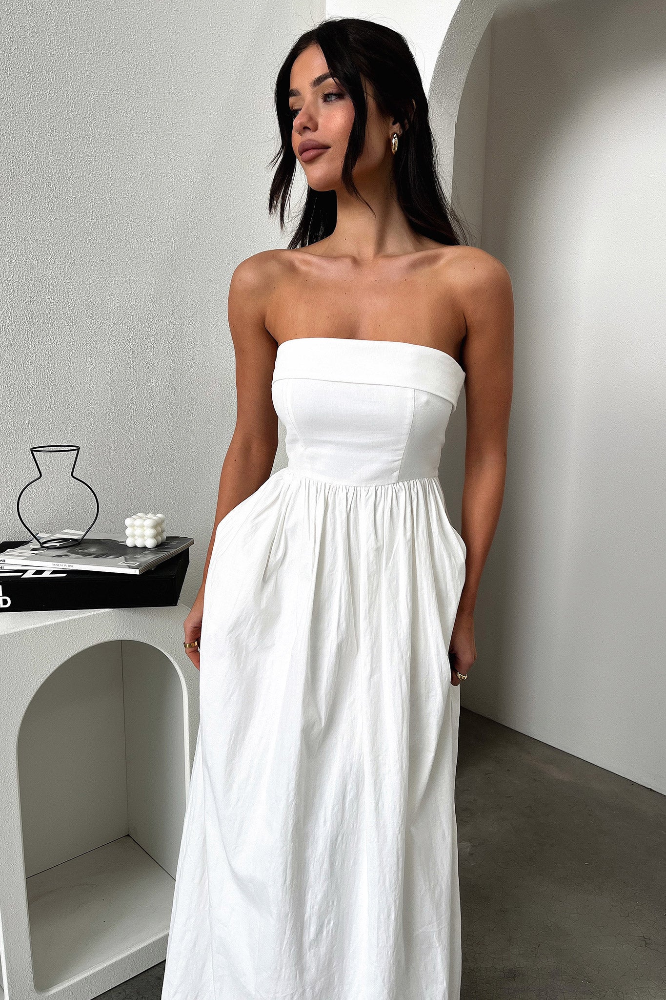 Cornell Maxi Dress - Biała