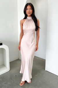 Daphne High Neck Maxi Dress - Szampańska