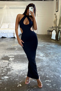 Gianna Maxi Dress - Czarna