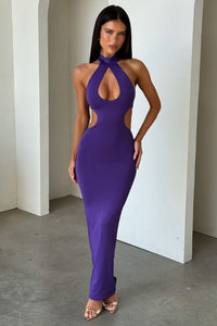 Gianna Maxi Dress - Fioletowa
