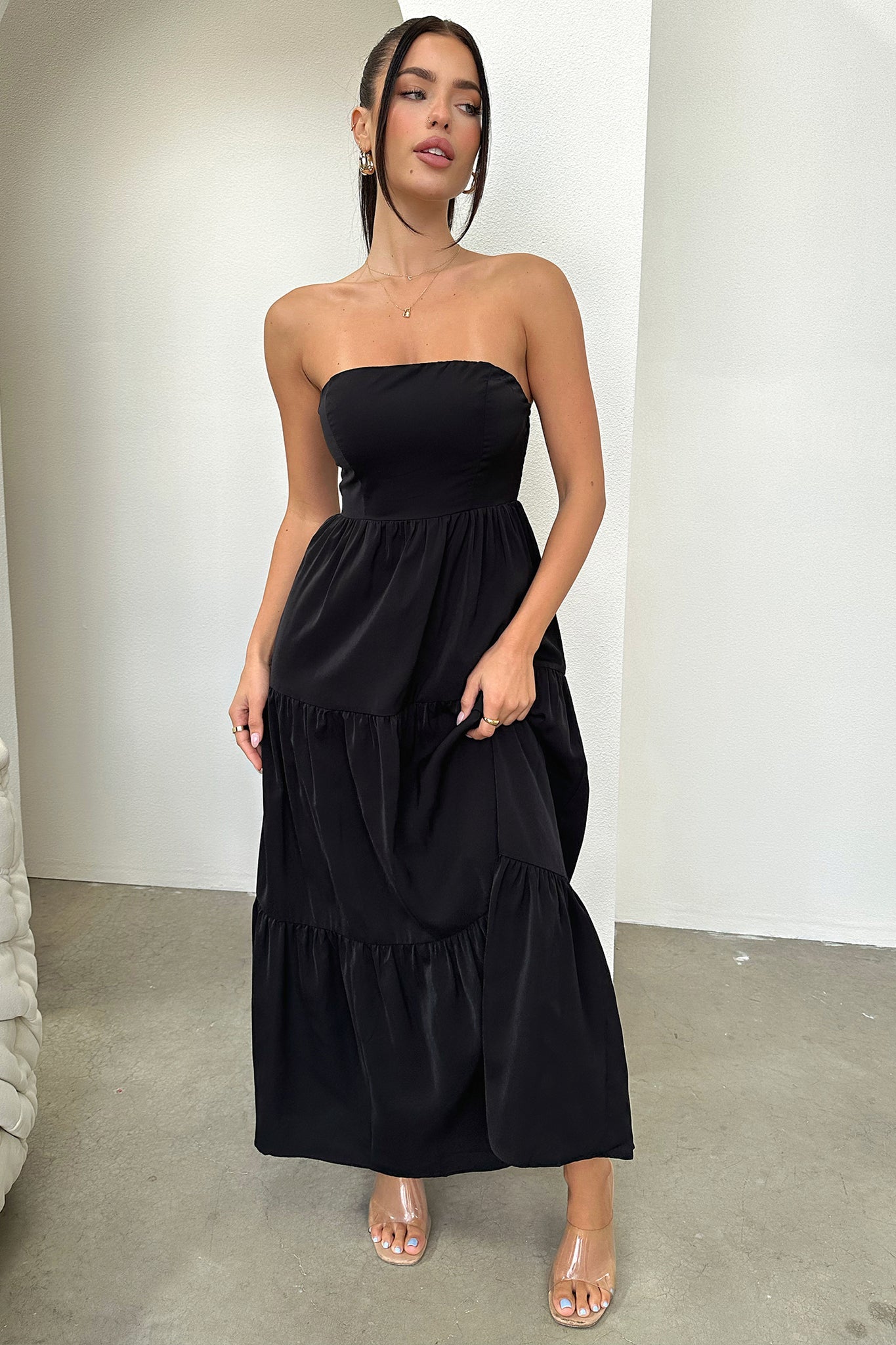 Hailey Maxi Dress - Czarna