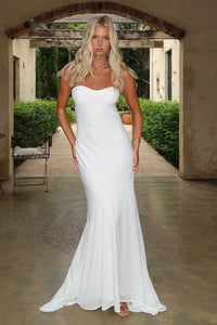 Jesson Strapless Maxi Dress - Biała