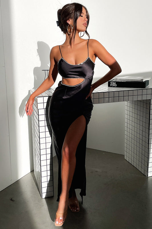 Kiara Maxi Dress - Czarna