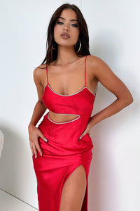 Kiara Maxi Dress - Czerwona