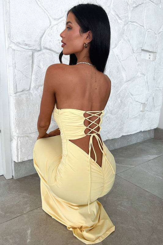 Lahara Maxi Dress - Żółta