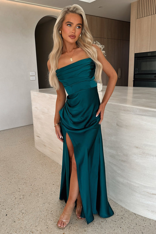 Lola Maxi Dress - Szmaragdowa