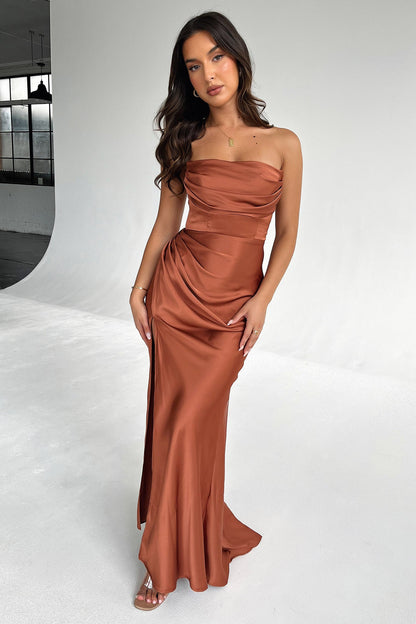 Lola Maxi Dress - Rdzawa