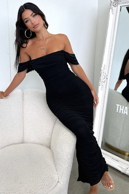 Lucinda Maxi Dress - Czarna