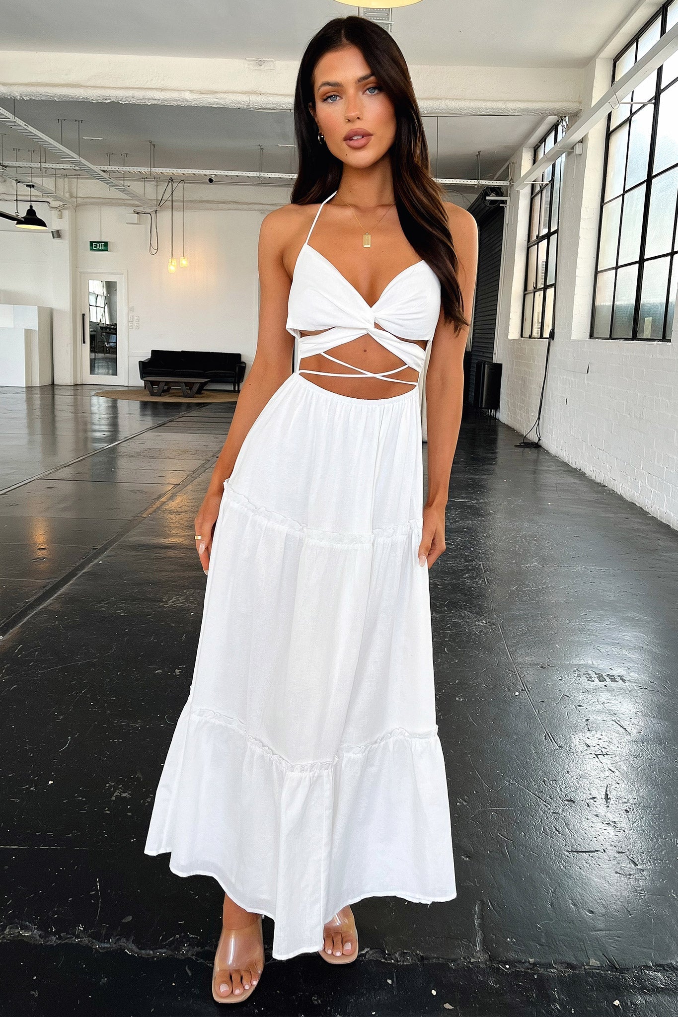 Lucy Maxi Dress - Biała