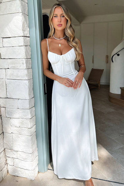 Magdalena Maxi Dress - Biała