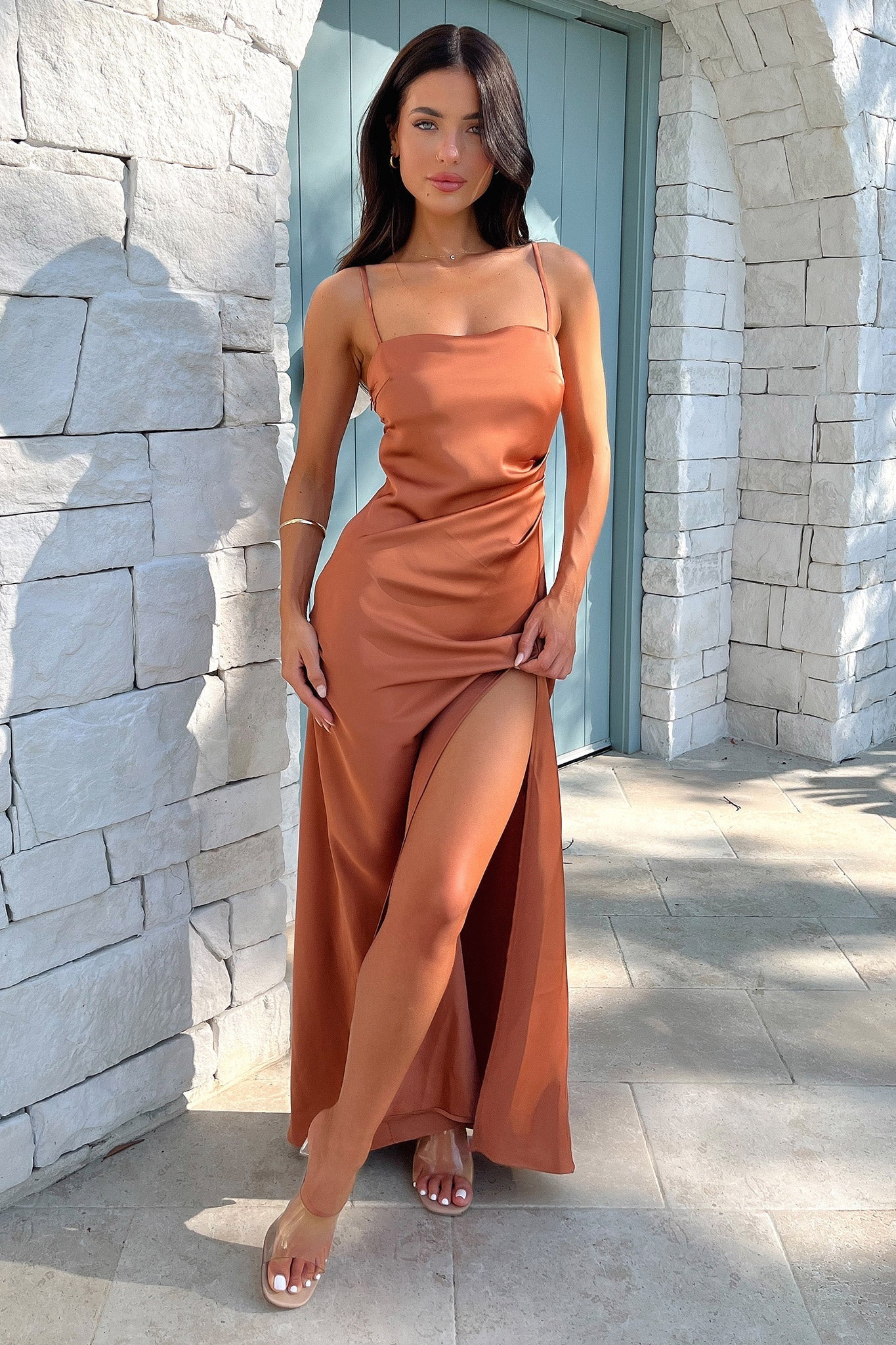 Manesh Maxi Dress - Miedziana