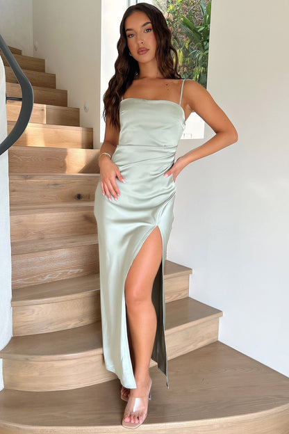 Manesh Maxi Dress - Szałwiowa