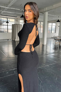 Milos Maxi Dress - Czarna