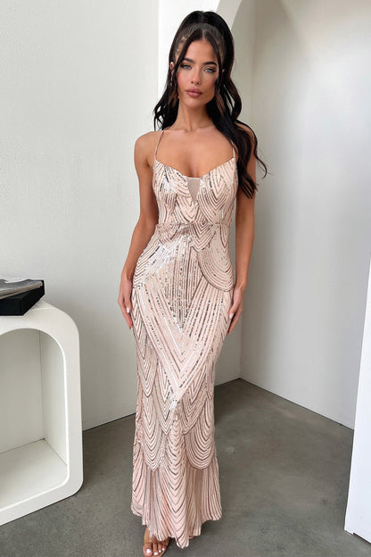 Nolan Maxi Dress - Złota