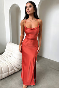 Olivia Maxi Dress - Rdzawa