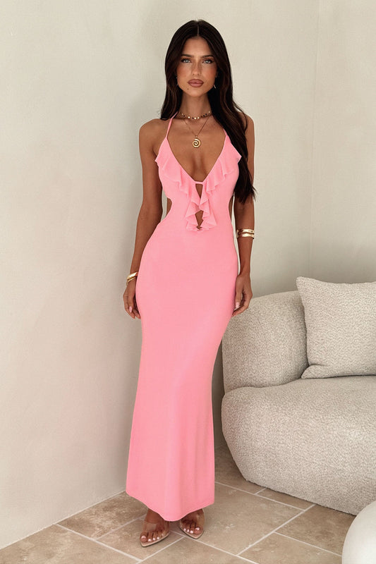 Zaric Maxi Dress - Różowa